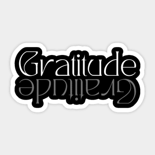 Gratitude affirmation minimalist design Sticker